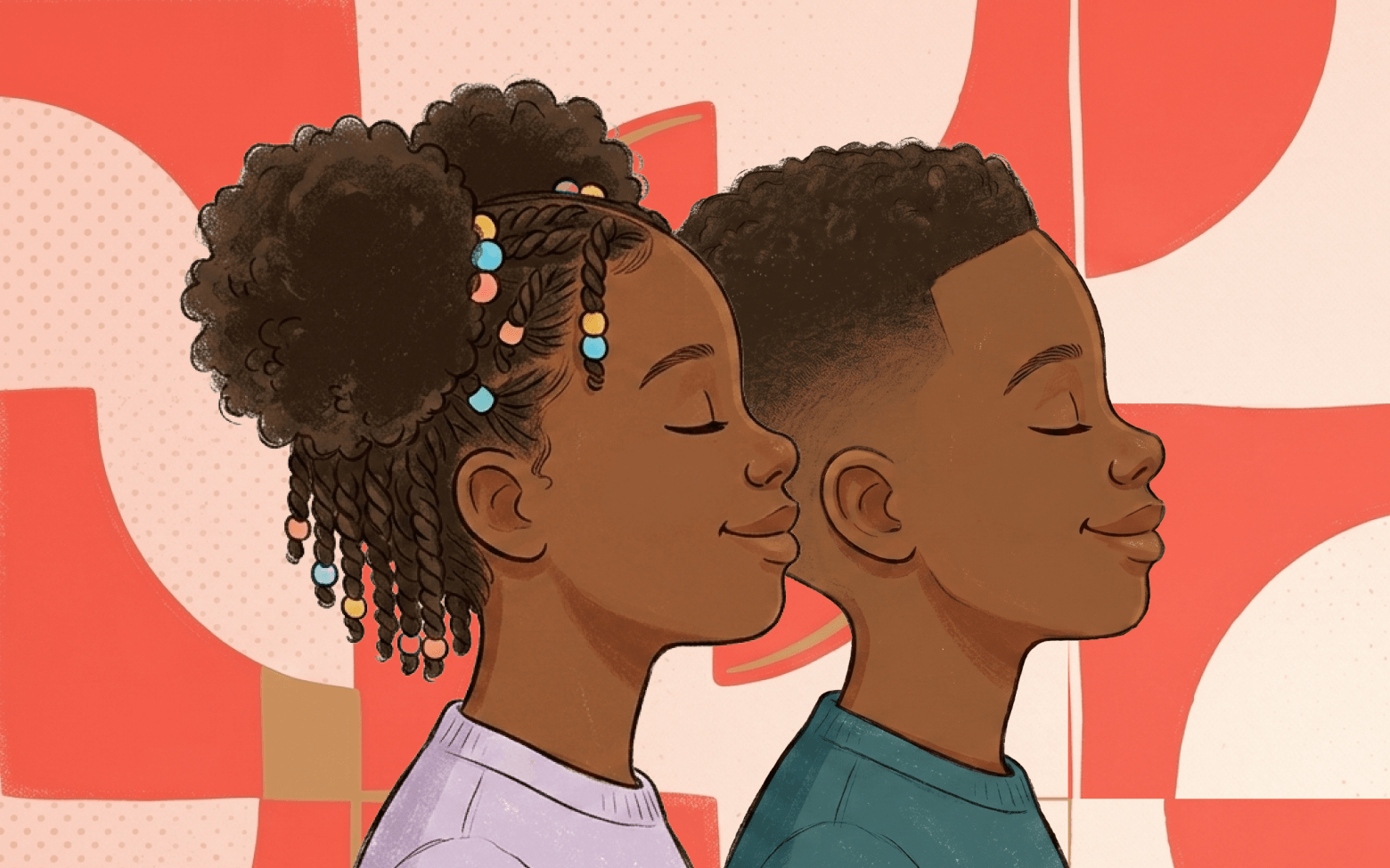 A child wearing their crown