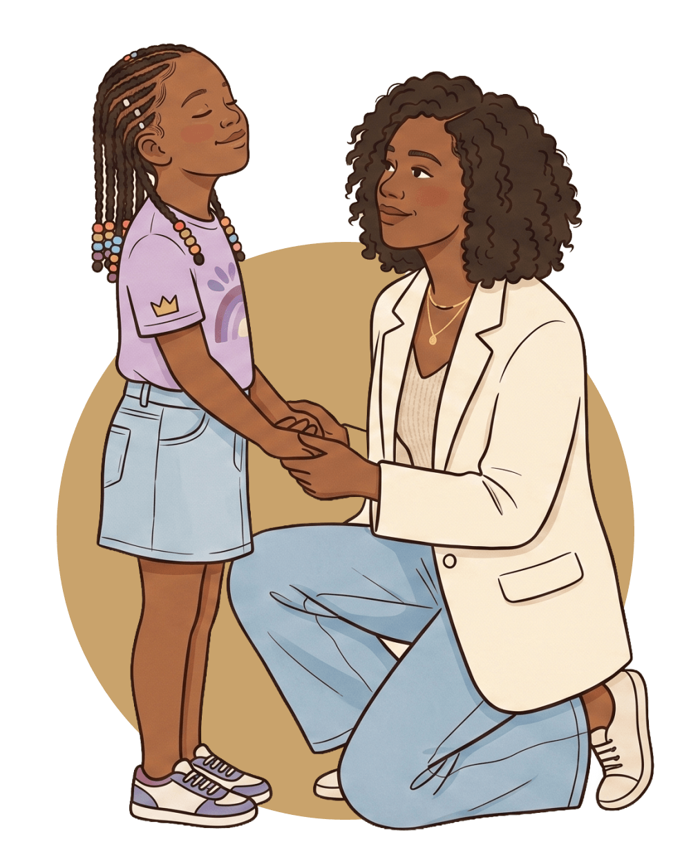 Tia and David, co-founders of Bright Crowns