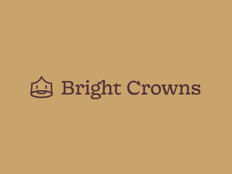 Bright Crowns logo, full color