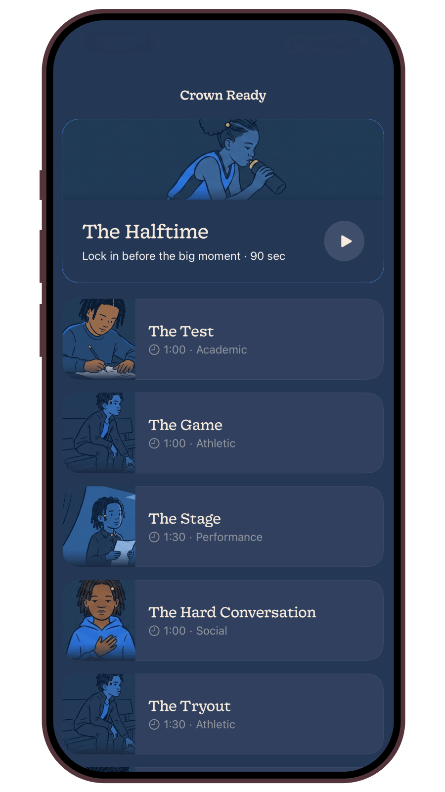 Crown Ready in the Bright Crowns app