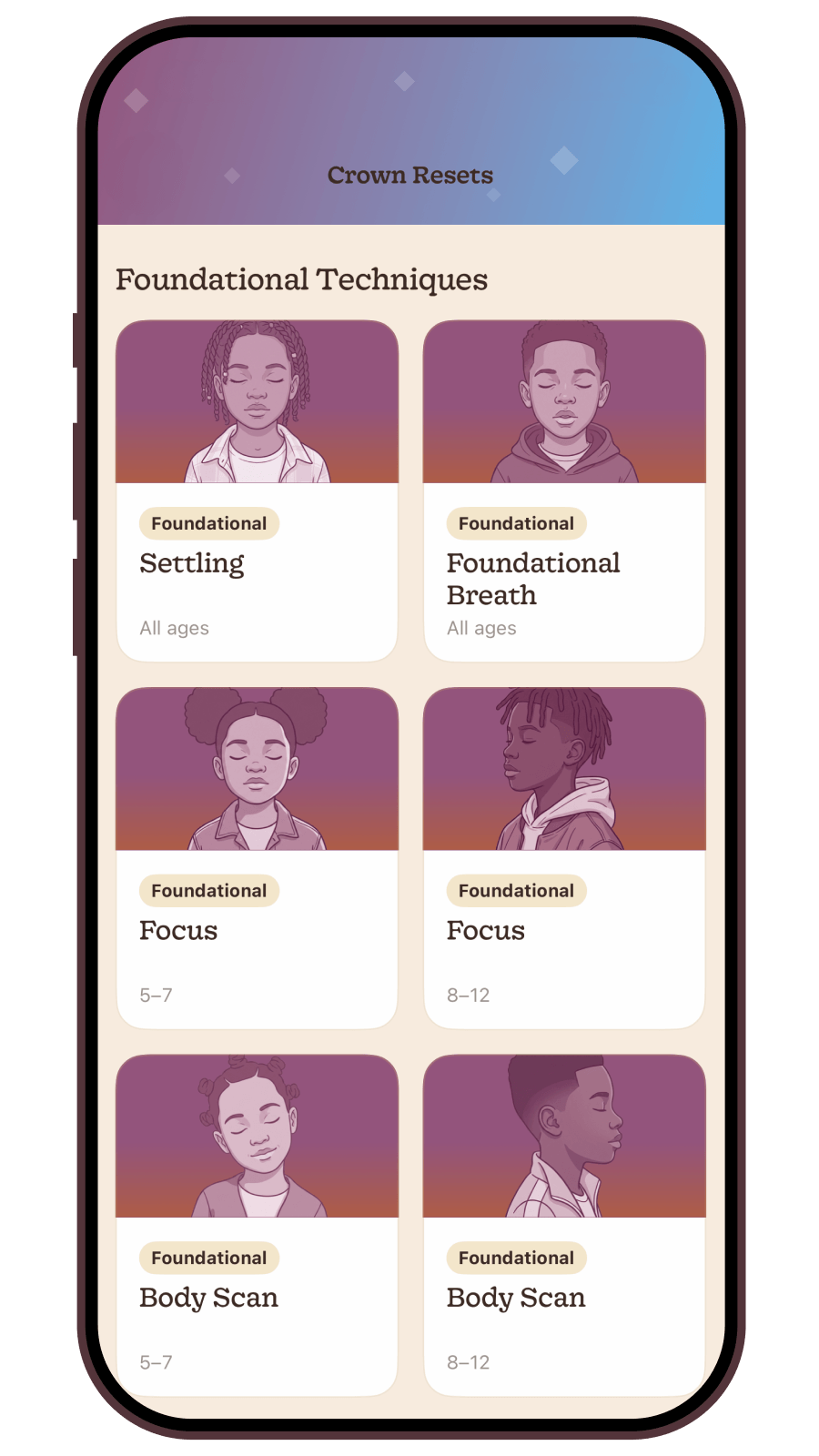 Crown Reset in the Bright Crowns app